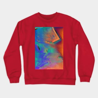 Vaporwave Glitch Pattern Crewneck Sweatshirt